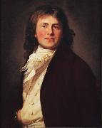 Anton  Graff Portrait of Friedrich August von Sivers oil